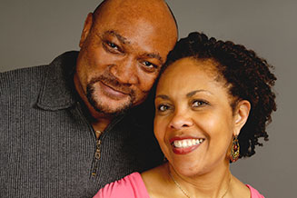 Photo of a couple smiling. Link to Life Stage Gift Planner Under Age 60 Situations.